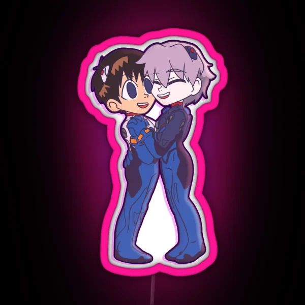 NGE Dance To The End RGB Neon Sign