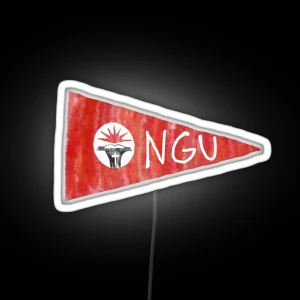 NGU Watercolor Athletics Flag RGB Neon Sign