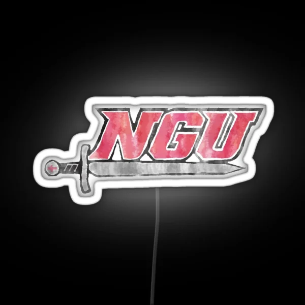 NGU Watercolor Sword Insignia RGB Neon Sign