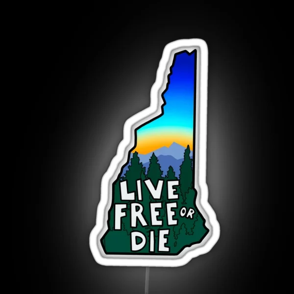 NH Live Free Or Die RGB Neon Sign