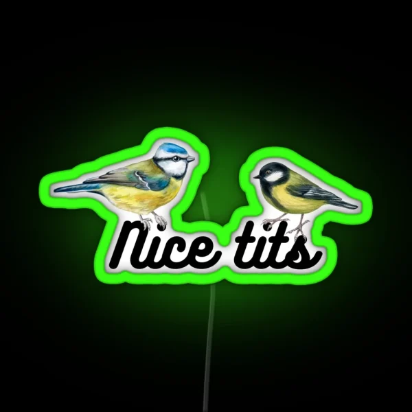 Nice Tits Bird RGB Neon Sign