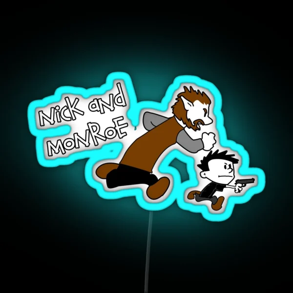 Nick And Monroe RGB Neon Sign
