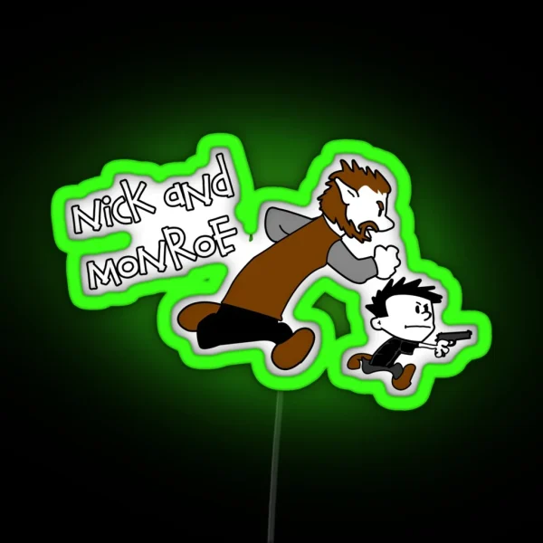 Nick And Monroe RGB Neon Sign
