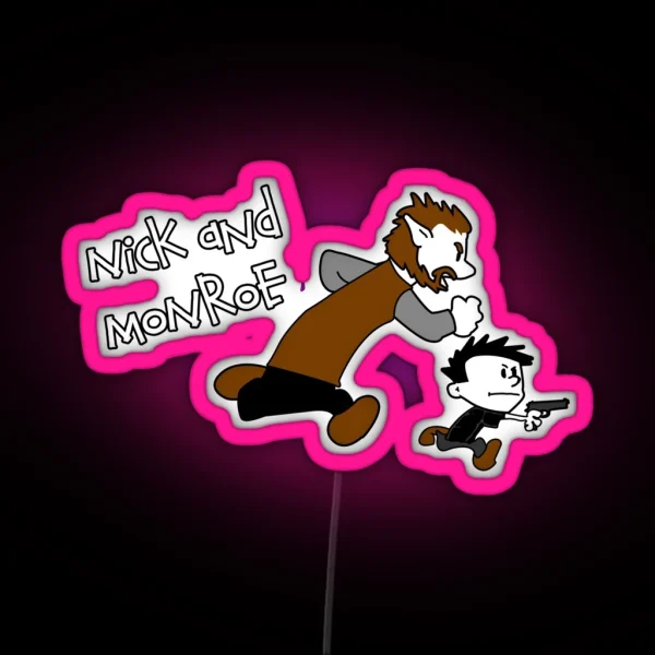 Nick And Monroe RGB Neon Sign