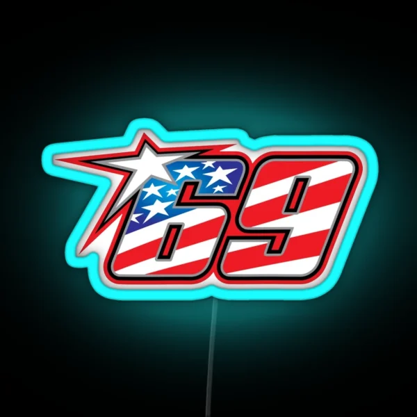 Nicky Hayden 69 RGB Neon Sign