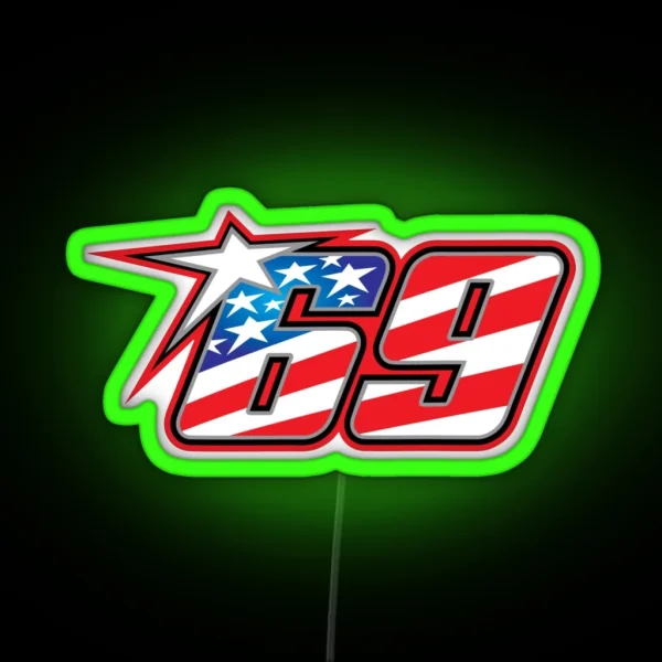Nicky Hayden 69 RGB Neon Sign