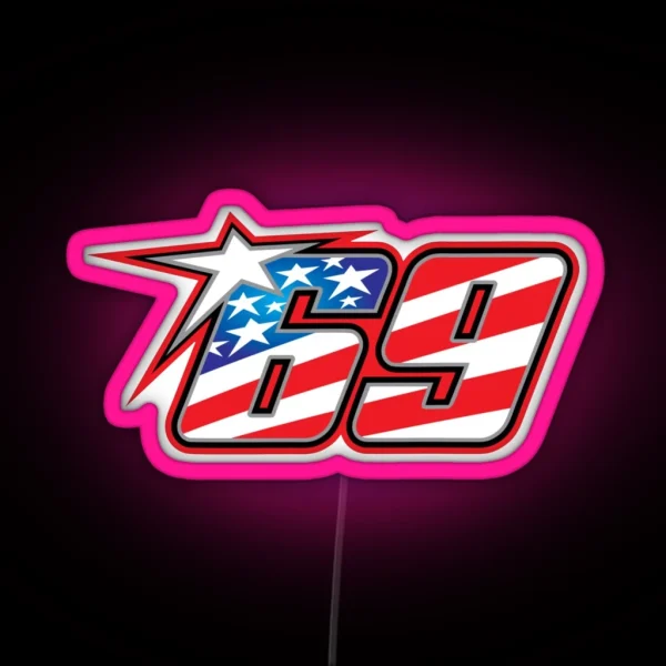 Nicky Hayden 69 RGB Neon Sign