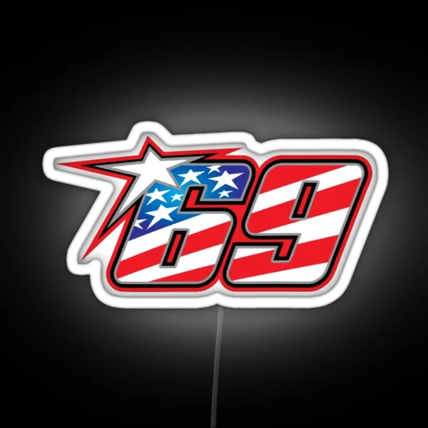 Nicky Hayden 69 RGB Neon Sign