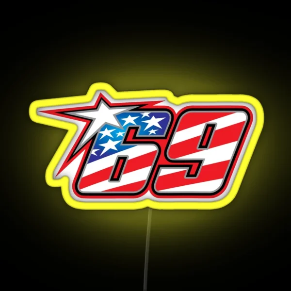 Nicky Hayden 69 RGB Neon Sign