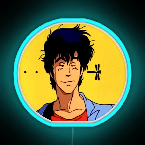 Nicky Larson City Hunter Alias Ryo Saeba RGB Neon Sign
