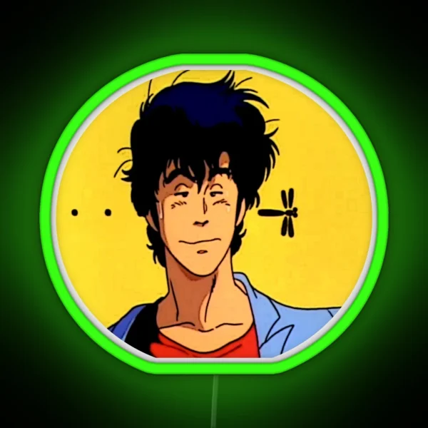 Nicky Larson City Hunter Alias Ryo Saeba RGB Neon Sign
