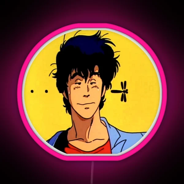 Nicky Larson City Hunter Alias Ryo Saeba RGB Neon Sign