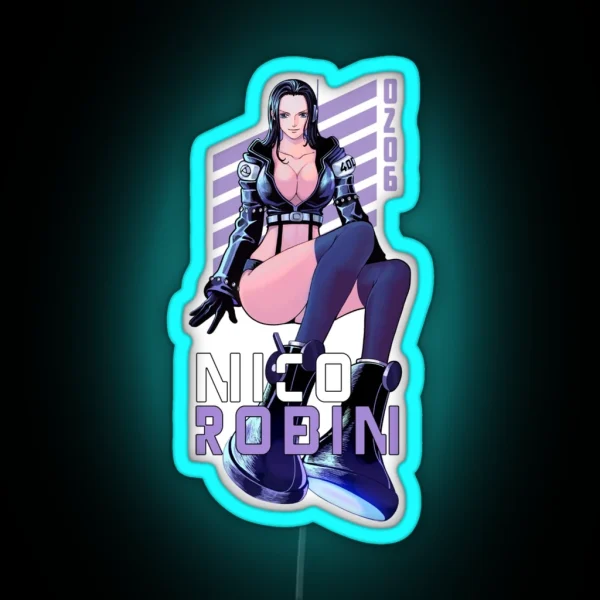 Nico Robin Shonen RGB Neon Sign