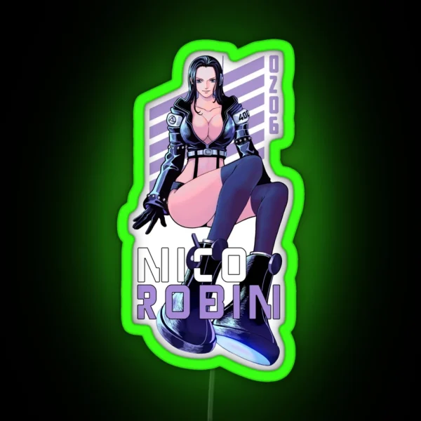 Nico Robin Shonen RGB Neon Sign