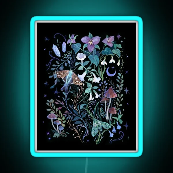 Night Garden Moth RGB Neon Sign