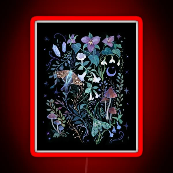 Night Garden Moth RGB Neon Sign