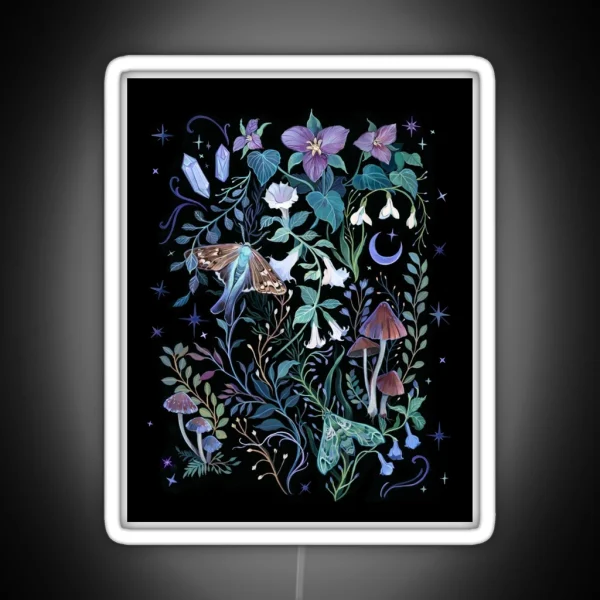 Night Garden Moth RGB Neon Sign