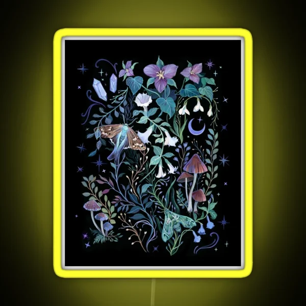 Night Garden Moth RGB Neon Sign