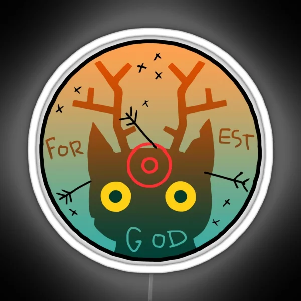 Night In The Woods Forest God RGB Neon Sign