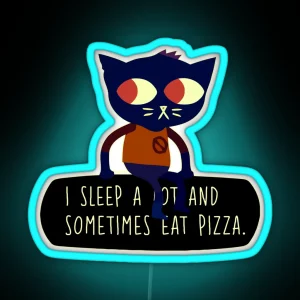 Night In The Woods Pizza RGB Neon Sign