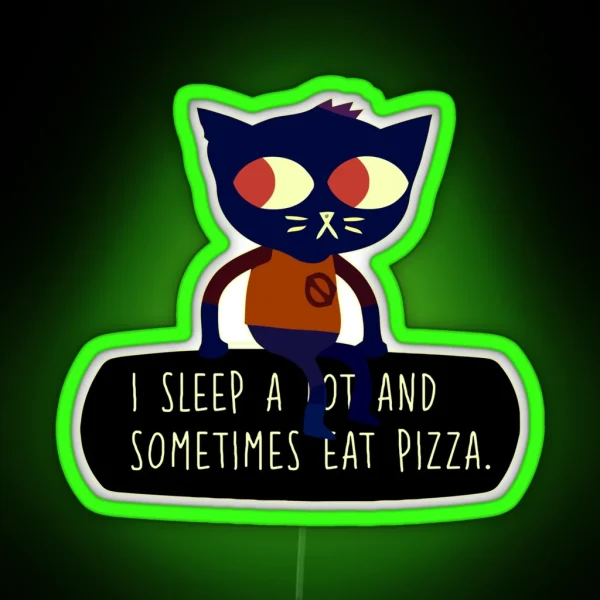 Night In The Woods Pizza RGB Neon Sign