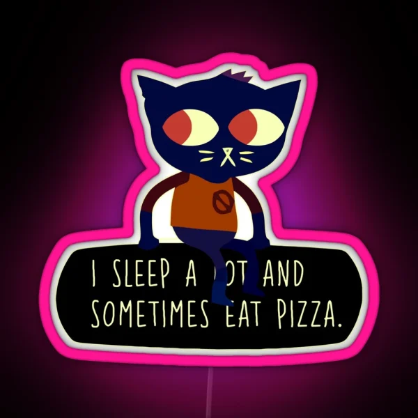 Night In The Woods Pizza RGB Neon Sign