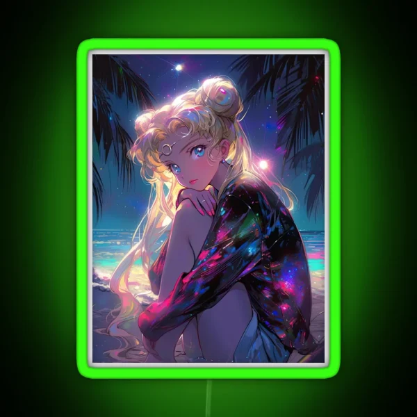 Night Usagi RGB Neon Sign