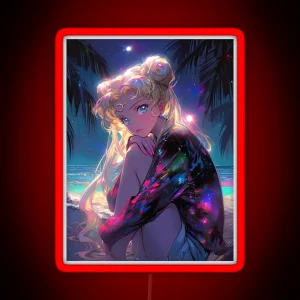 Night Usagi RGB Neon Sign