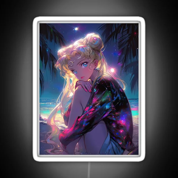 Night Usagi RGB Neon Sign