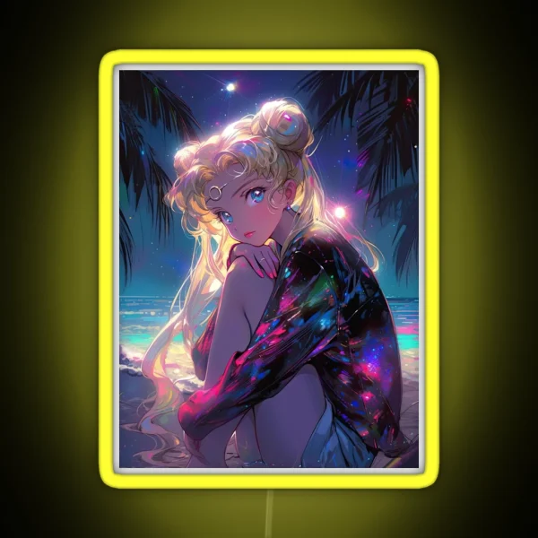 Night Usagi RGB Neon Sign