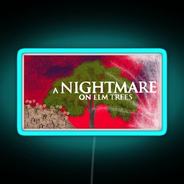 Nightmare On Elm Trees RGB Neon Sign