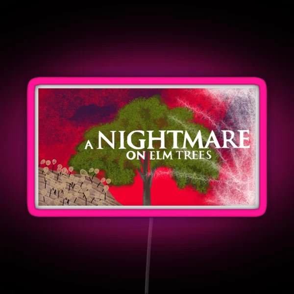 Nightmare On Elm Trees RGB Neon Sign