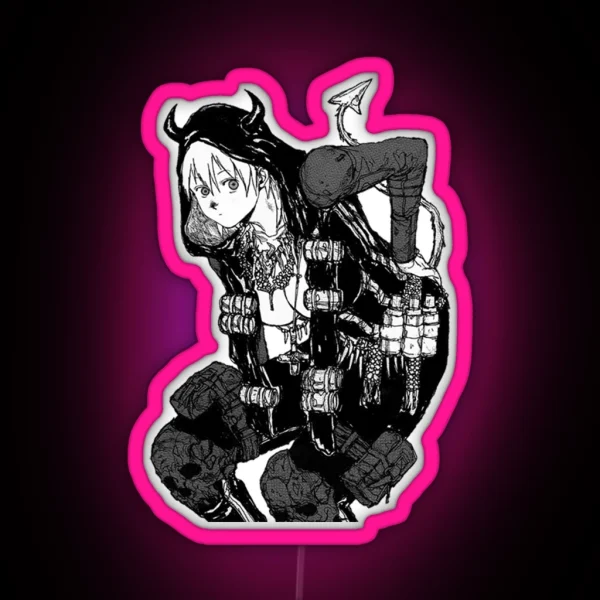 Nikaido Devil Design RGB Neon Sign
