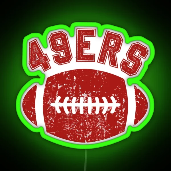 Niners Football RGB Neon Sign