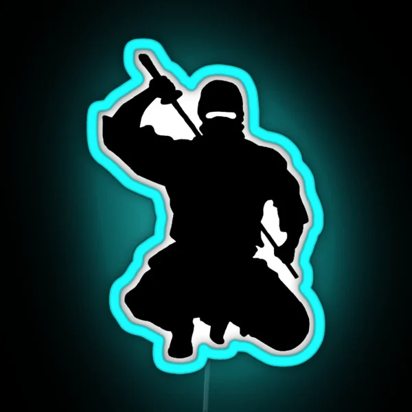 NINJA ATTACK RGB Neon Sign