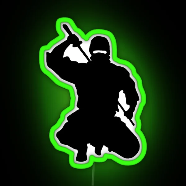 NINJA ATTACK RGB Neon Sign