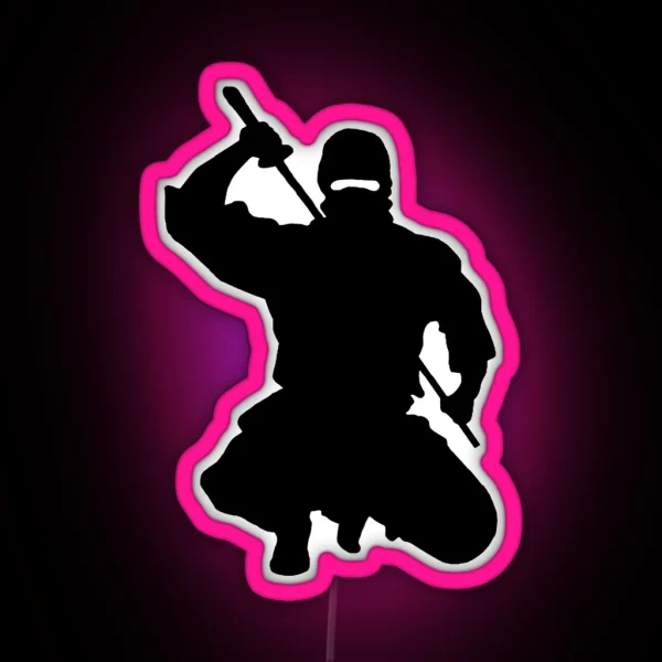 NINJA ATTACK RGB Neon Sign