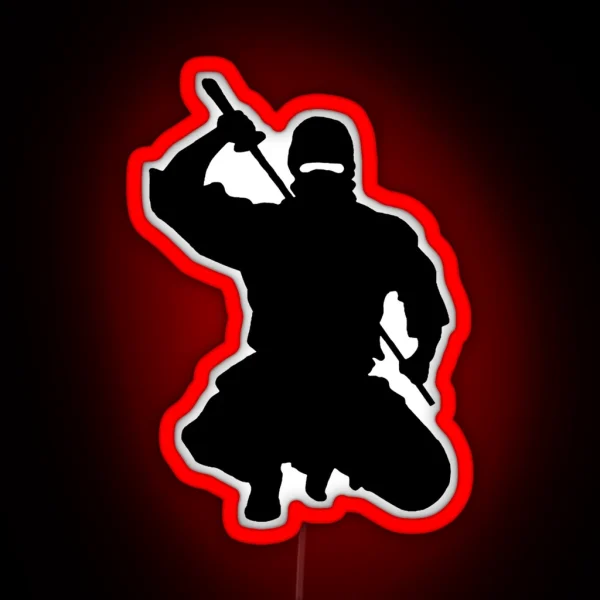 NINJA ATTACK RGB Neon Sign