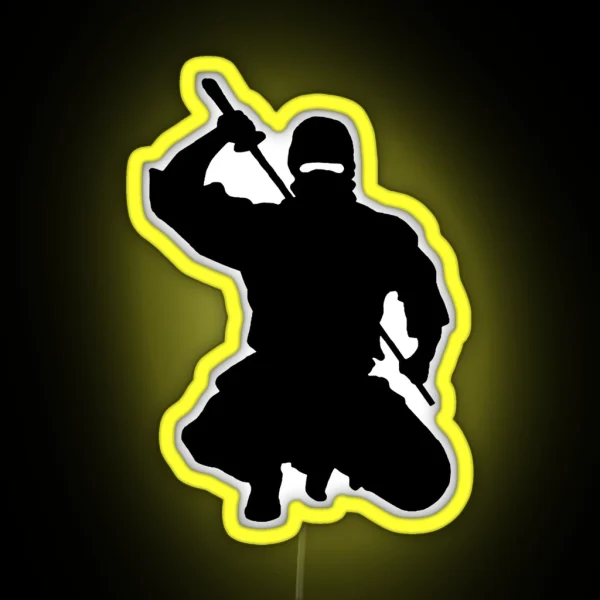 NINJA ATTACK RGB Neon Sign