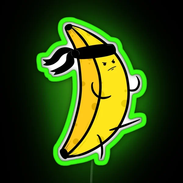 Ninja Banana RGB Neon Sign