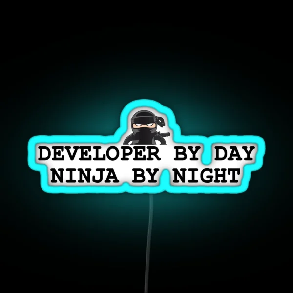 Ninja Developer RGB Neon Sign