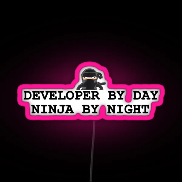 Ninja Developer RGB Neon Sign