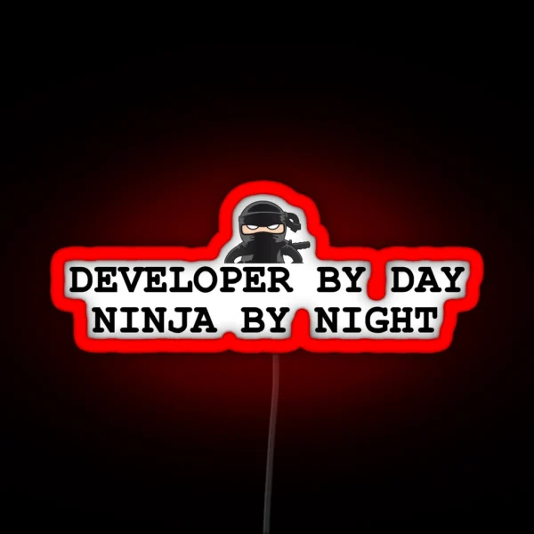 Ninja Developer RGB Neon Sign