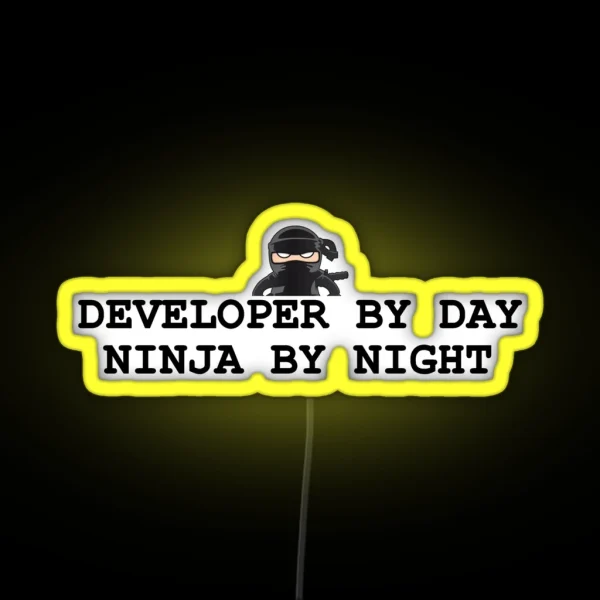 Ninja Developer RGB Neon Sign