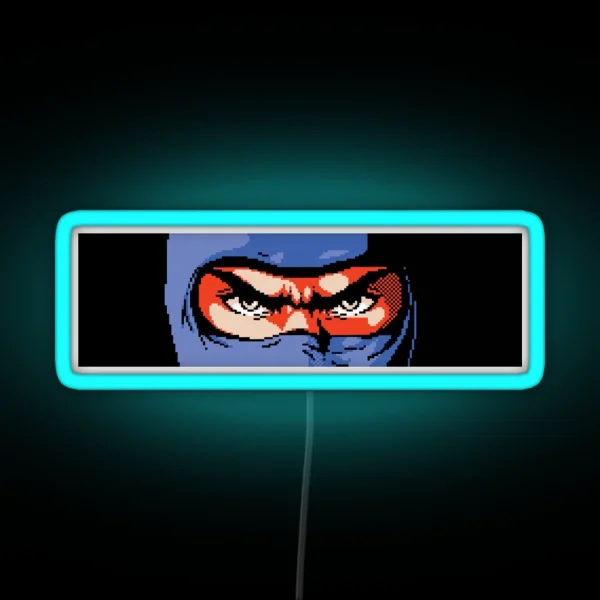Ninja Gaiden Angry Ryu RGB Neon Sign