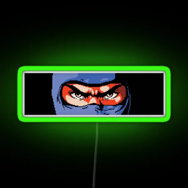 Ninja Gaiden Angry Ryu RGB Neon Sign