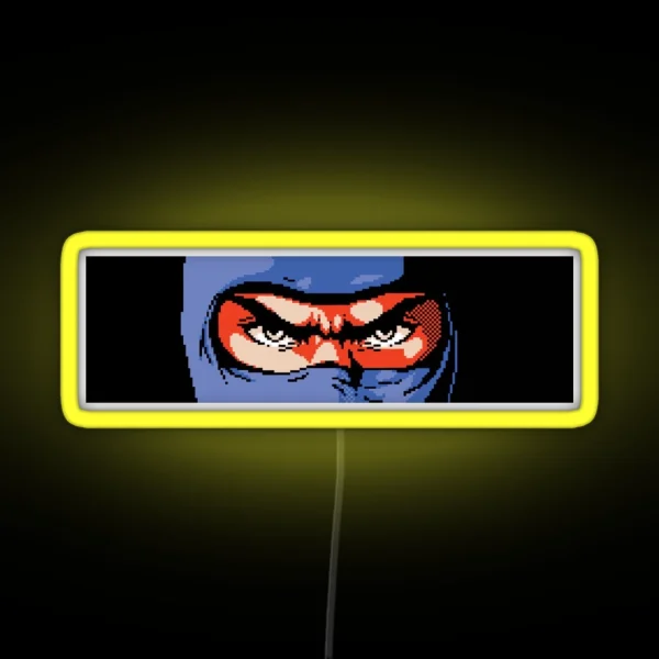 Ninja Gaiden Angry Ryu RGB Neon Sign