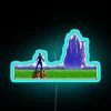 ninja gaiden rgb neon sign blue