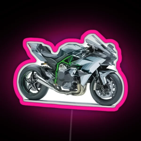 Ninja H2R Hiperbike RGB Neon Sign
