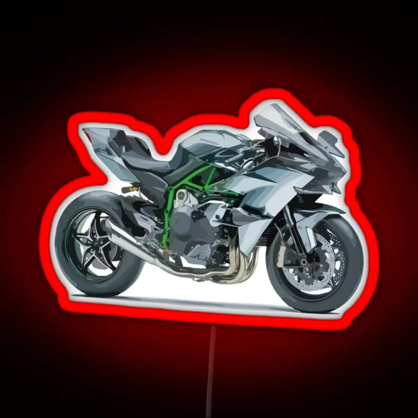 Ninja H2R Hiperbike RGB Neon Sign